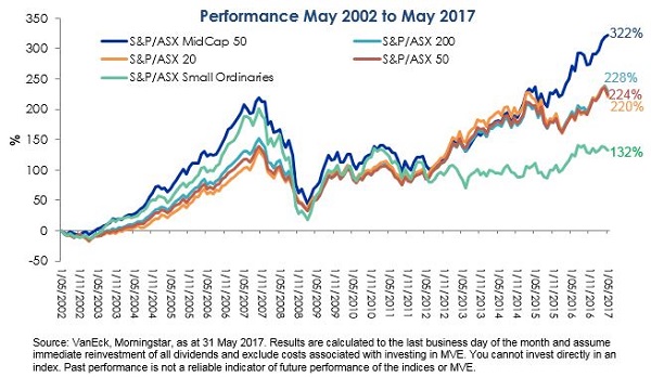 Mid Cap performance to 31 May 2017